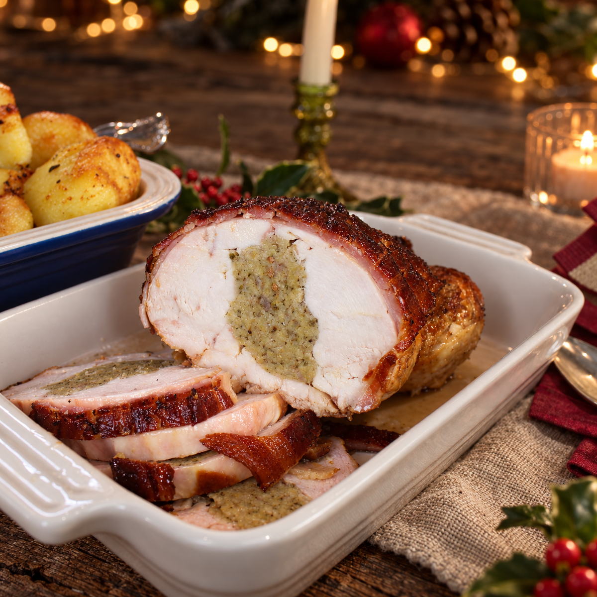 Easy Carve Stuffed Chicken