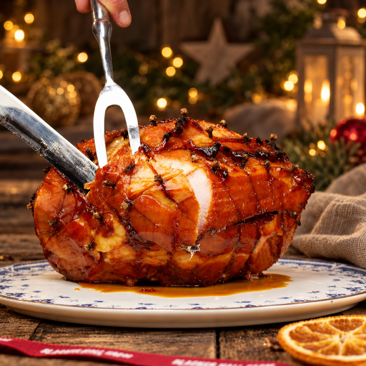 Honey Glazed Ham Cooked