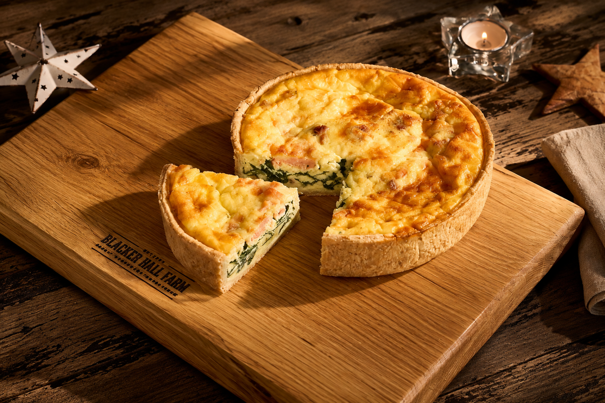 Wensleydale, Spinach & Sun-Dried Tomato Quiche