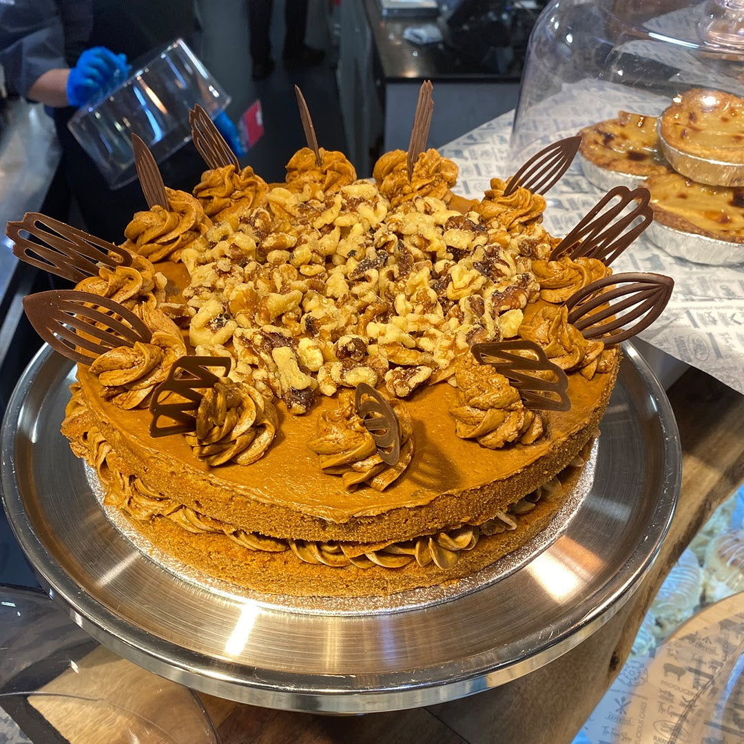 Coffee & Walnut Celebration Cake